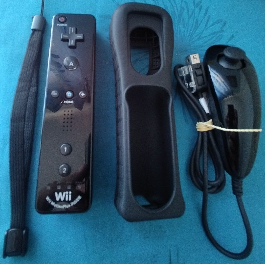 Conjunto Comando Wii Motion Plus Inside + Nunchuk -- Várias Cores