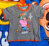 Szara bluzka George 80/86 Peppa bdb