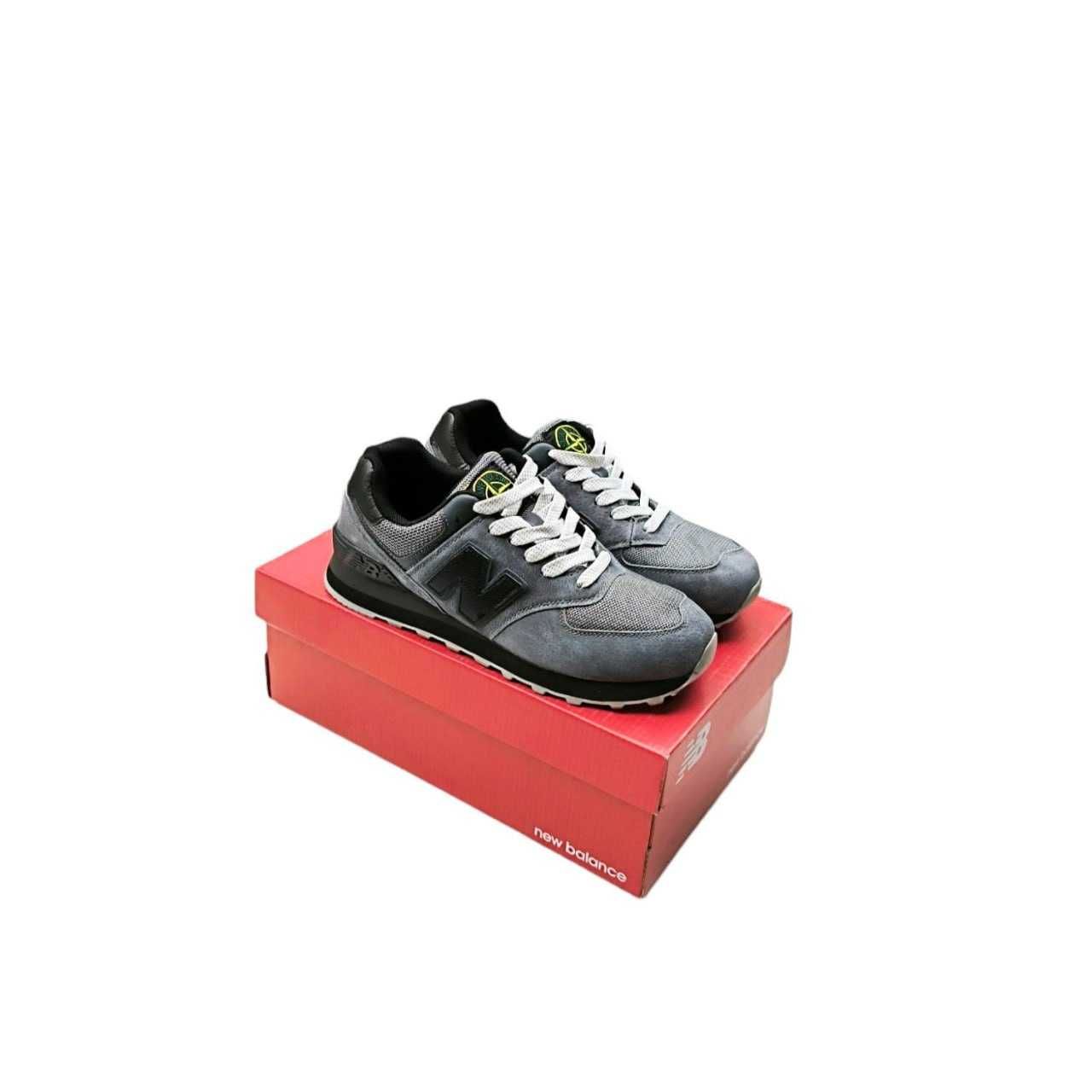 Кросівки New Balance 574 & Stone Island сірі