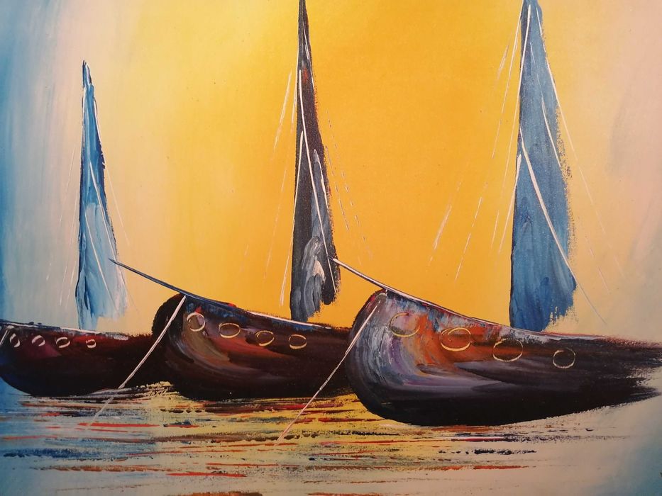 Pintura Original a Óleo/Pastel por Kello (Artista de Cabo Verde)