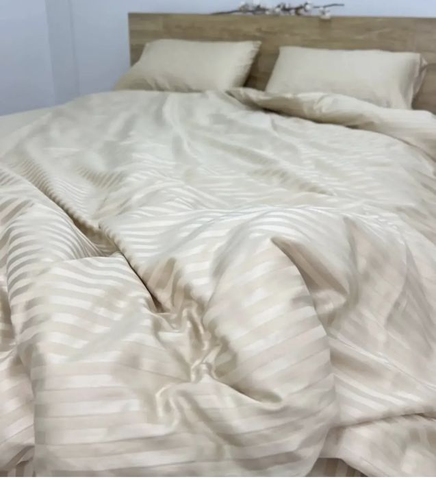 Постіль двоспальна страйп сатин