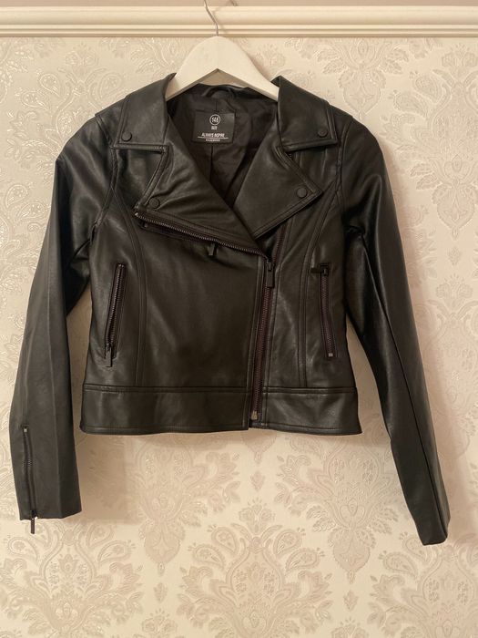 Reserved czarna ramoneska 146 cm  10-11 lat