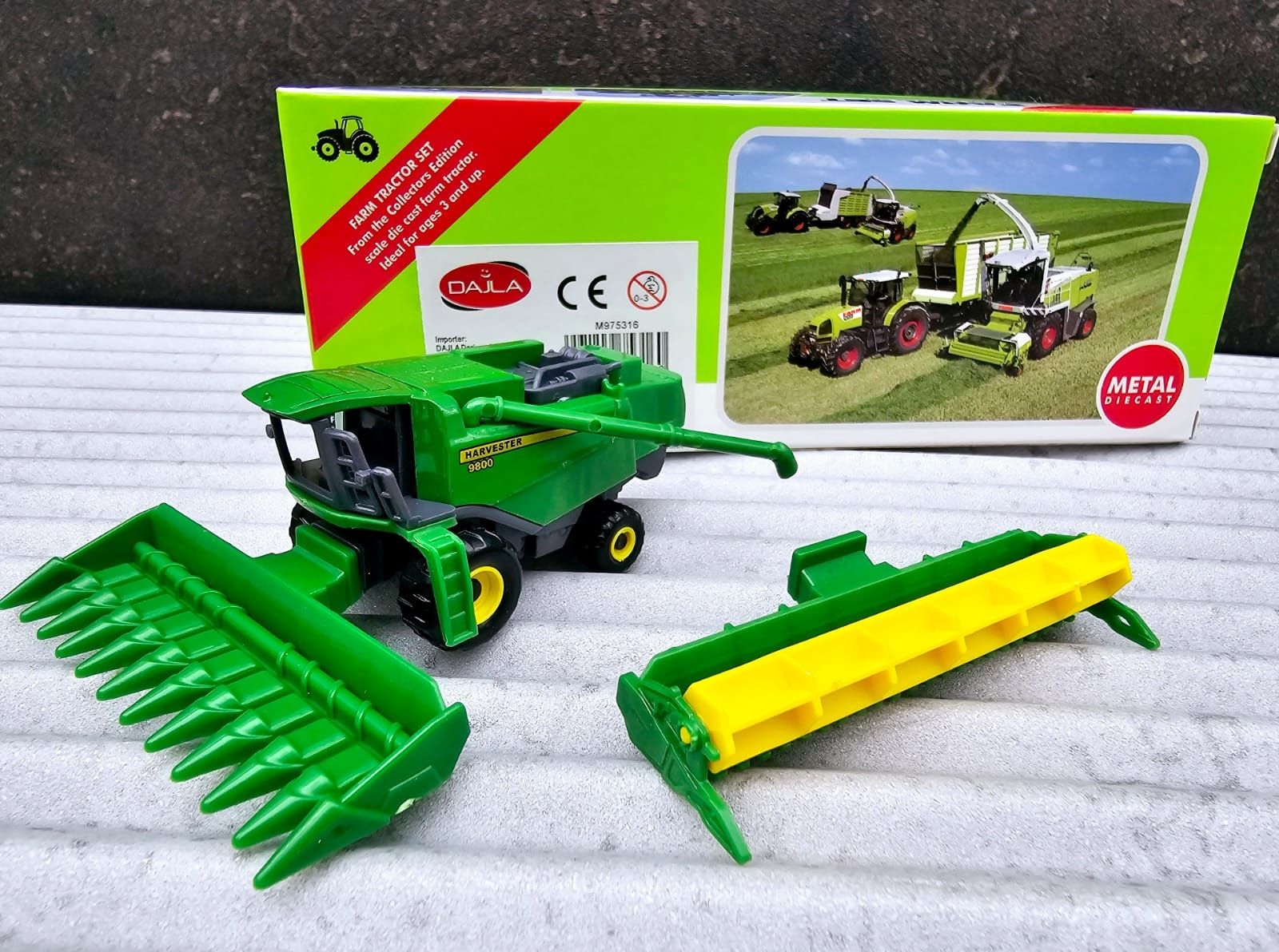 Nowy metalowy Kombajn pojazd rolniczy dla dzieci - zabawki