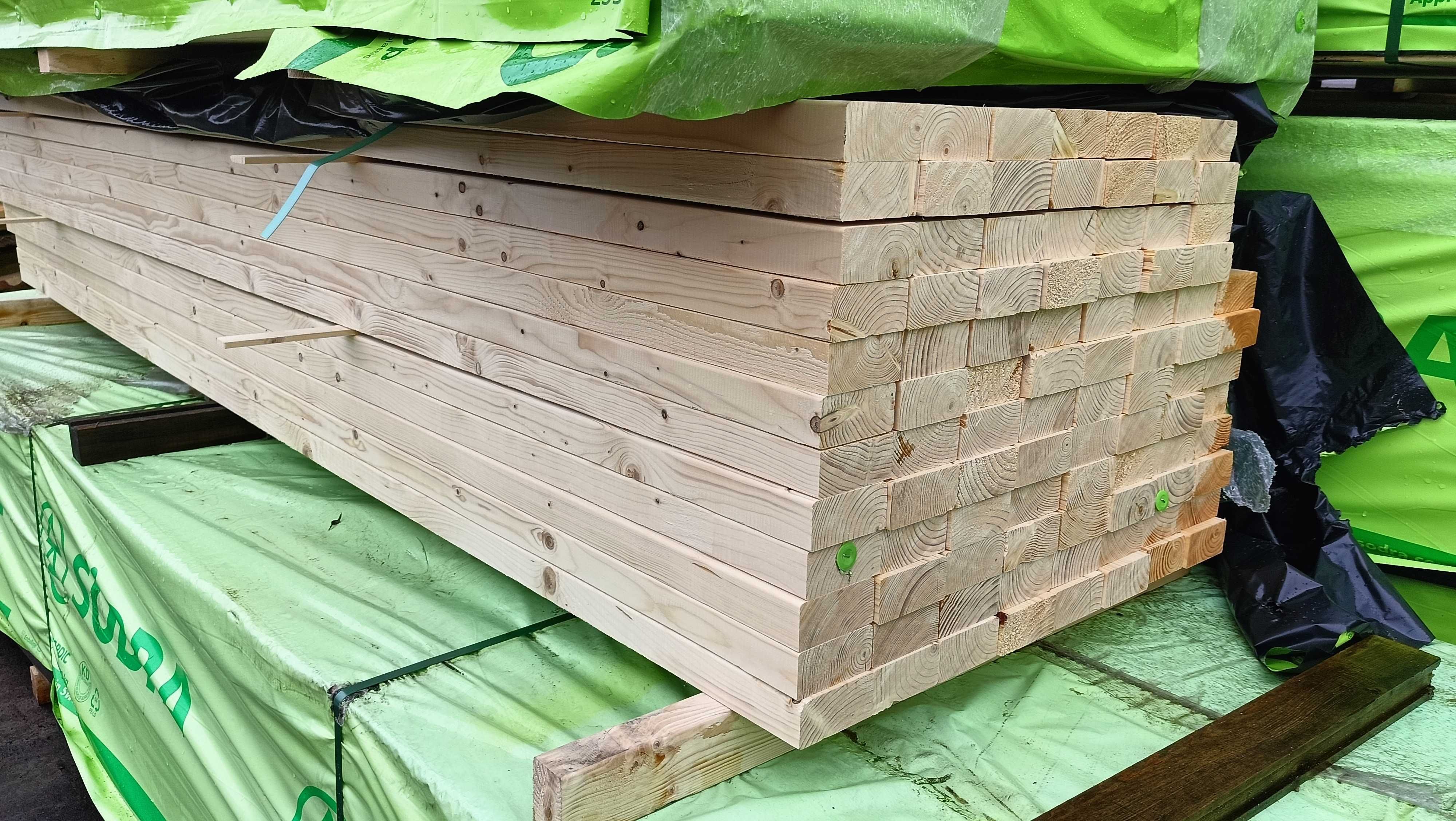 Belka 5x10 c24 sucha heblowana, drewno konstrukcyjne