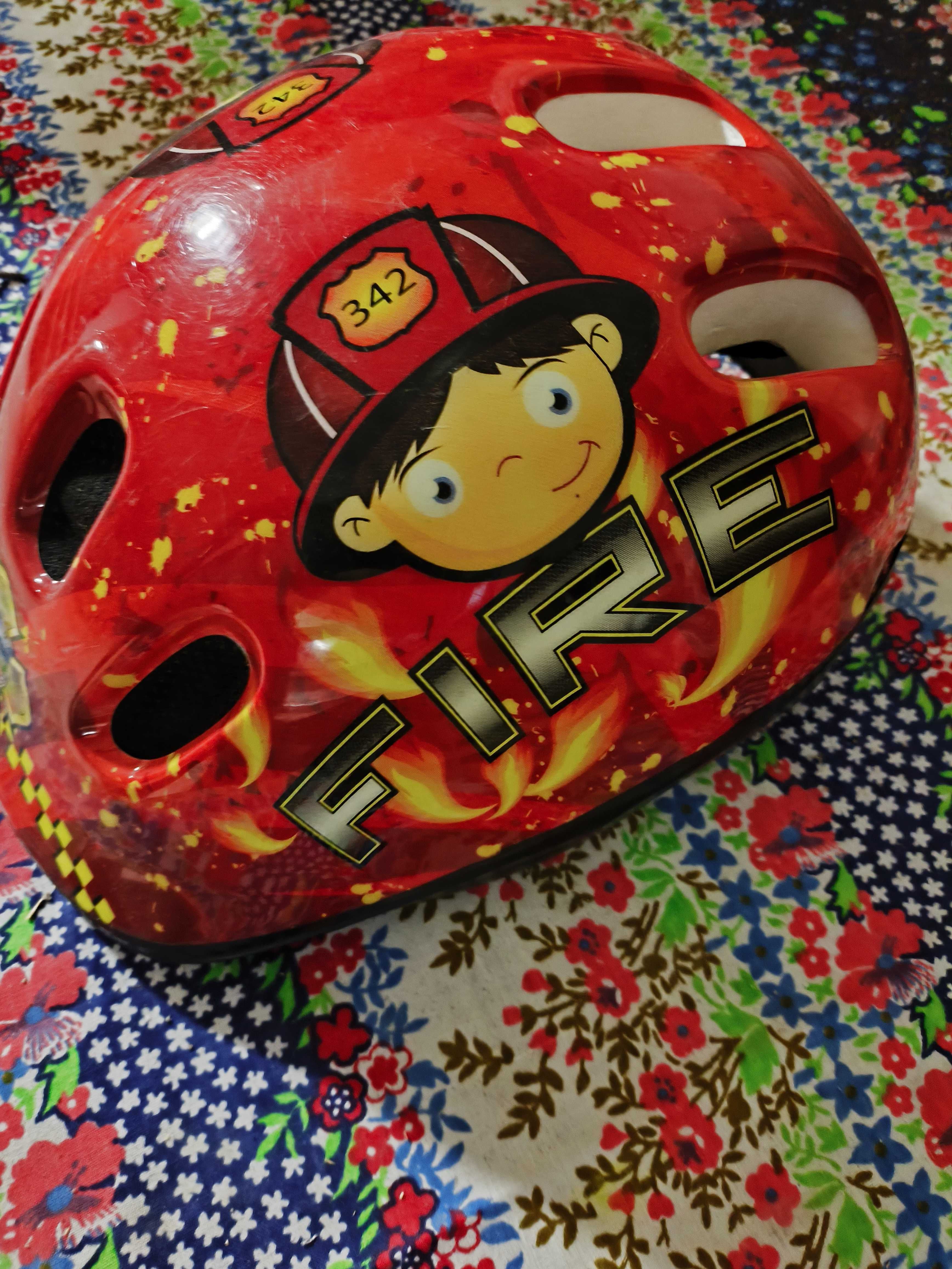 Kask rowerowy dla dzieci Strażak