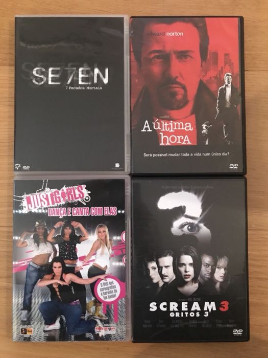 4 DVDs de filmes variados
