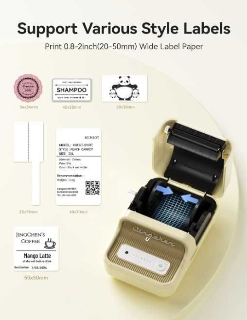 NIIMBOT B21 Etiquetadora Impressora de Etiquetas Label Printer