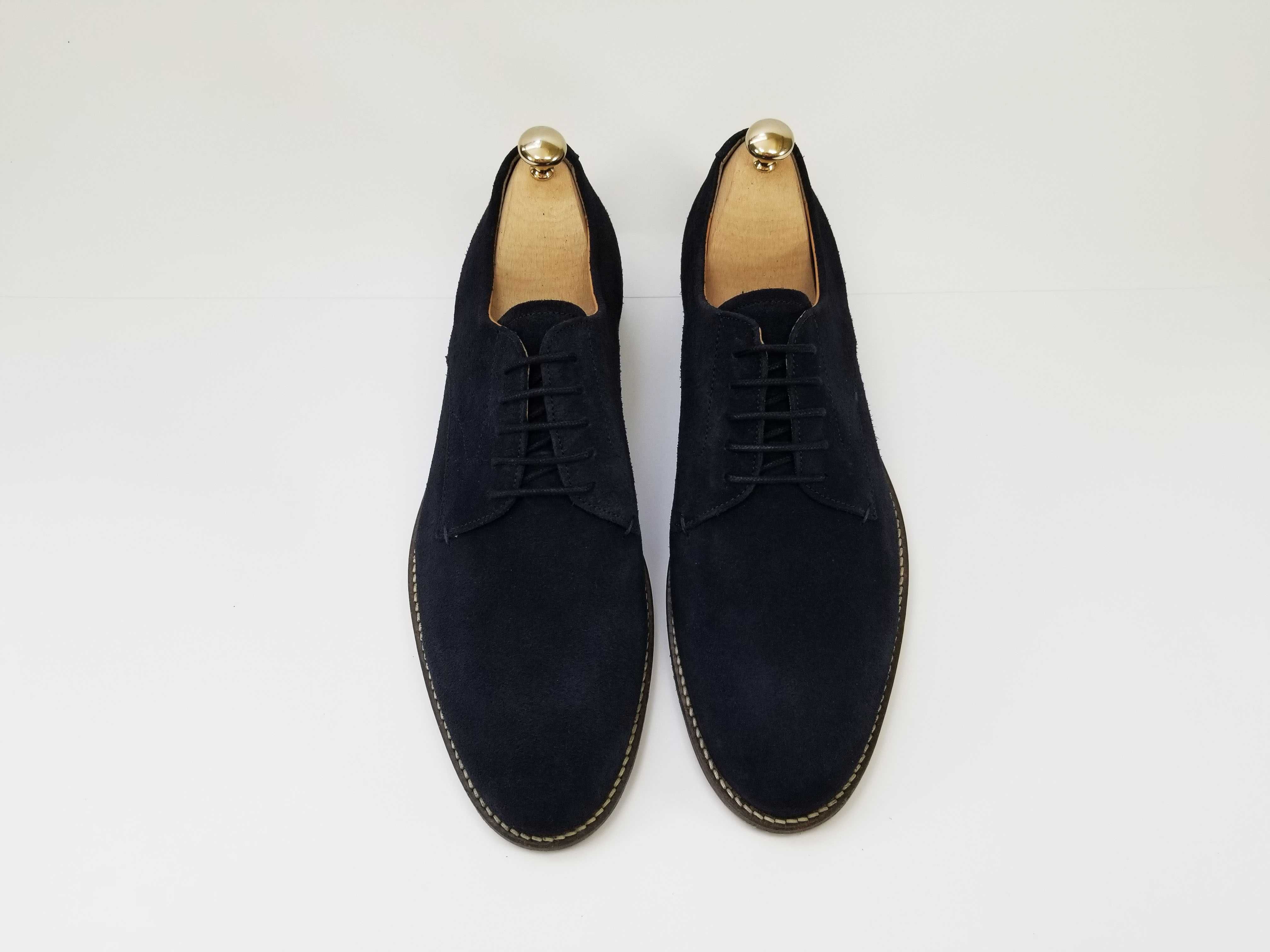 RIVER ISLAND Made in Portugal замшеві чоловічі туфлі 44 29 см