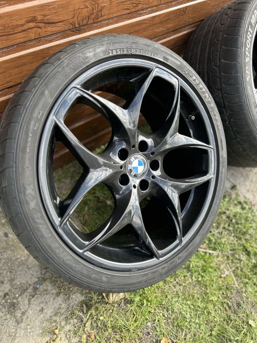 BMW X5 e70 X6 e71 F15 F16 5x120 21 cali Felgi kola opony tyl325|30/R21