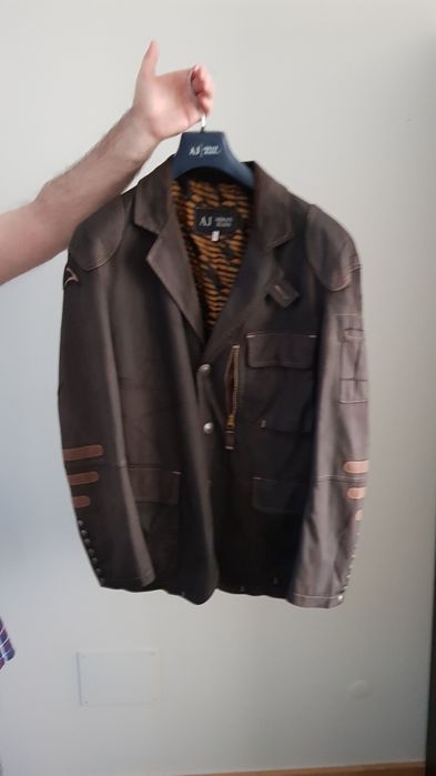 Caso de Couro Armani