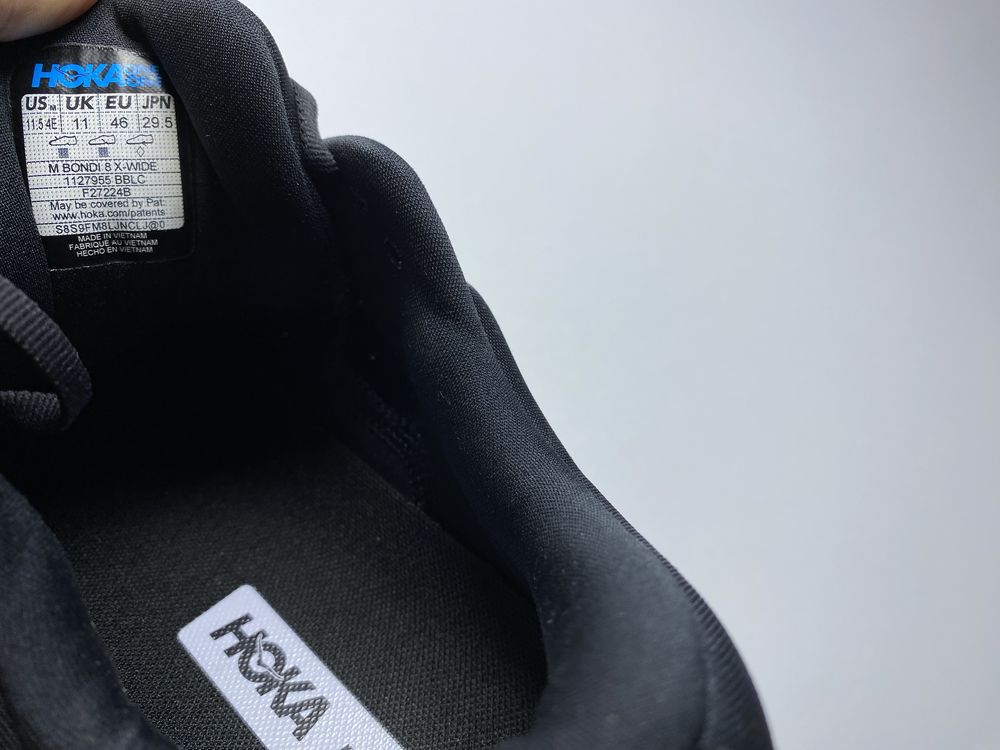 46-29.5см ОРИГІНАЛ 100% Кросівки HOKA BONDI 8 X-WIDE 1127955 BBLC