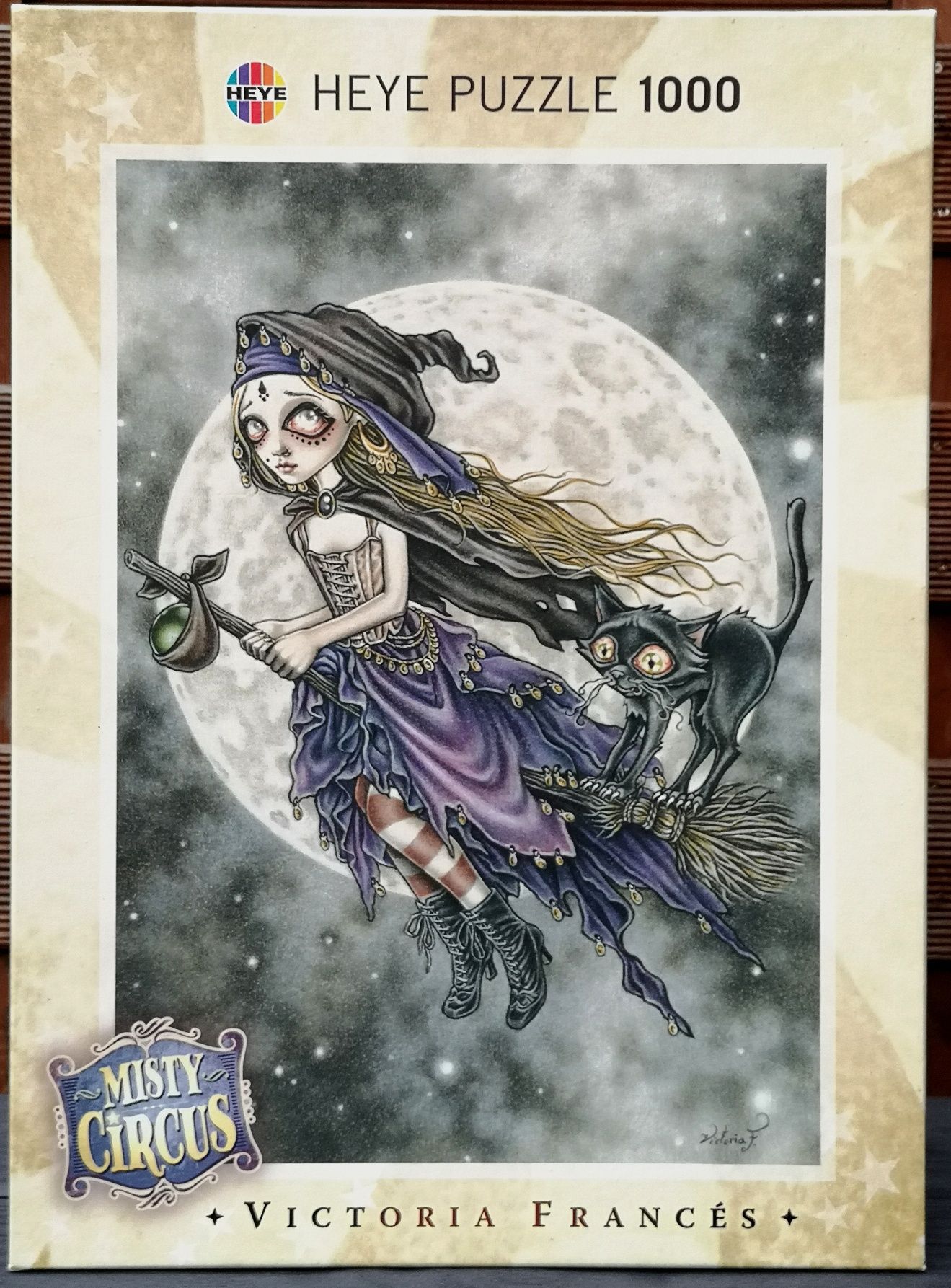 Puzzle 1000 Heye Misty Circus Victoria Frances Broom RARE