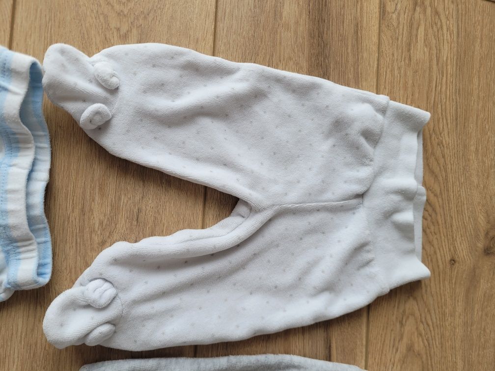 Ciepłe piżamki  piżamka welurowe spodnie spodenki półspiochy 56
