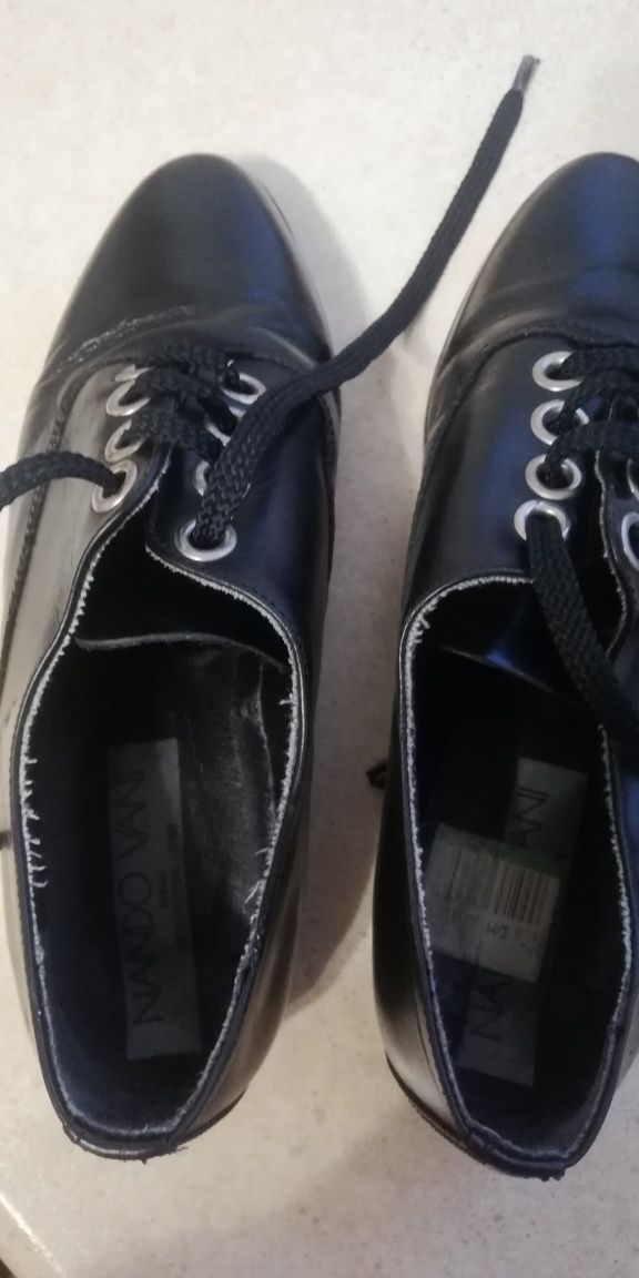 Buty komunijne czarne chłopiece