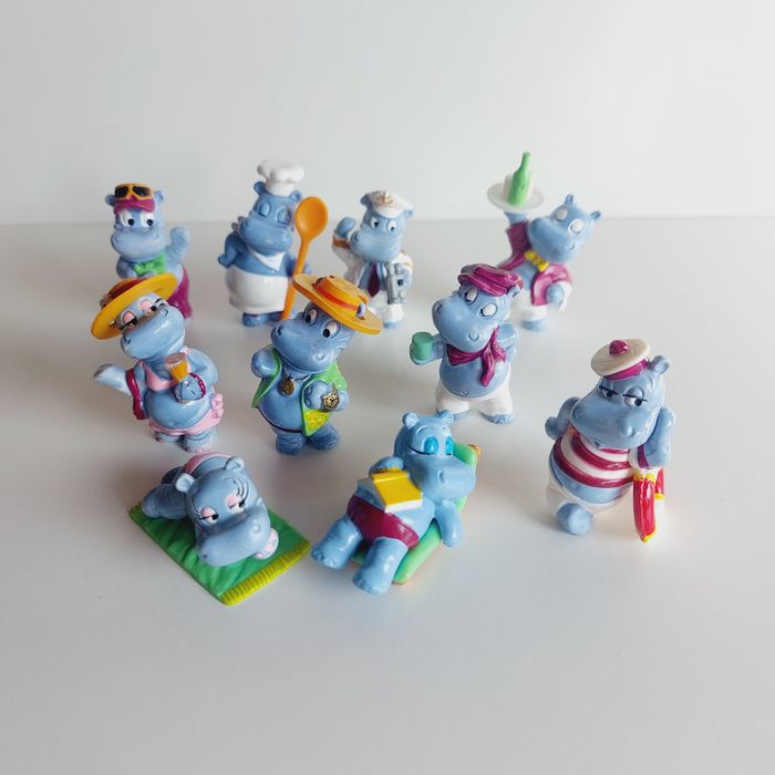 Кіндер колекція фігурки Бегемоти Голівуд, офісні, пляжні / палубні