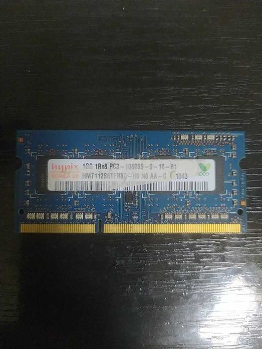 hynix 1gb 1rx8 pc3-10600s-9-10-b1