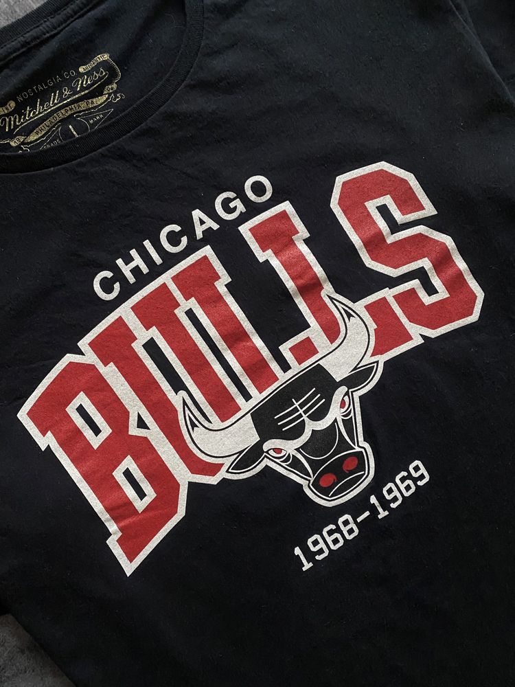 Футболка NBA Chicago Bulls чёрная мужская оригинал