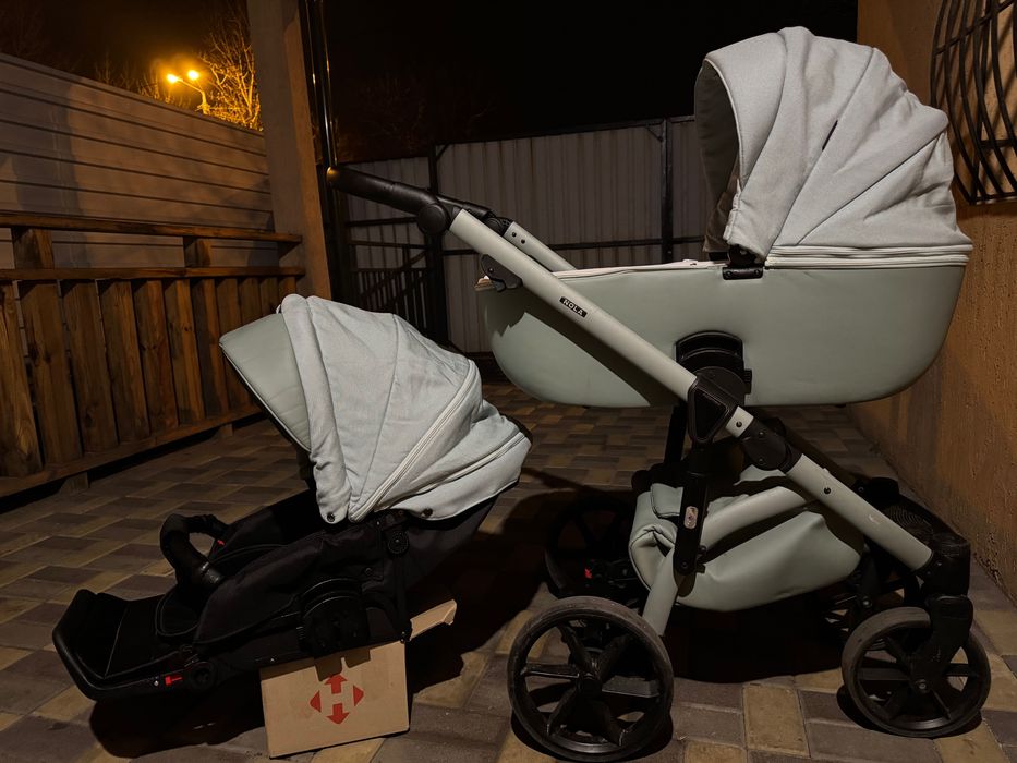 Adamex Nola Natura дитяча коляска 2 в 1, багатофункціональний візочок