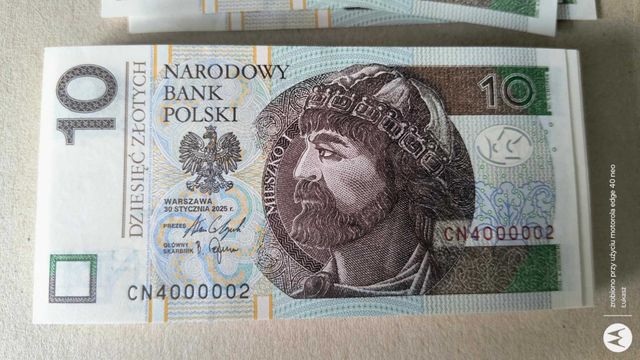 2 Szt. 10 zł 2025 Seria CN | Stan I (UNC) | Hit!