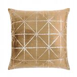 Poszewka na poduszkę 45x45 dekoracyjna welurowa velvet GLOSSY musztard