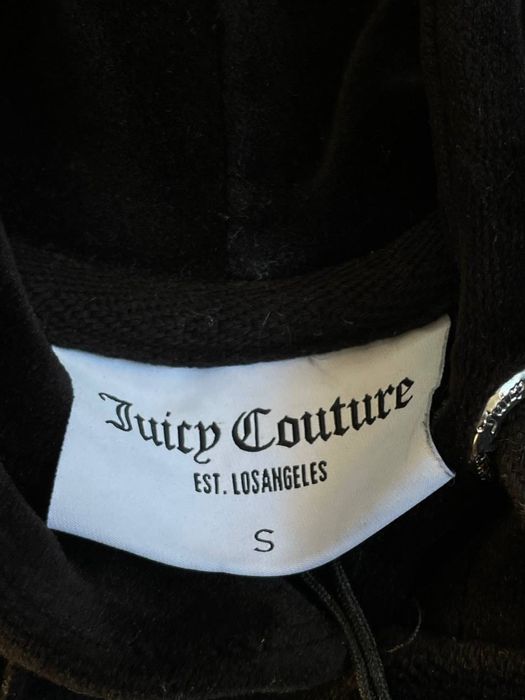 велюрова укорочена кофта з капюшоном Juicy Couture