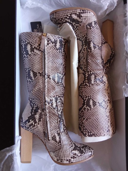 Botas Massimo Dutti Pele Cobra 37
