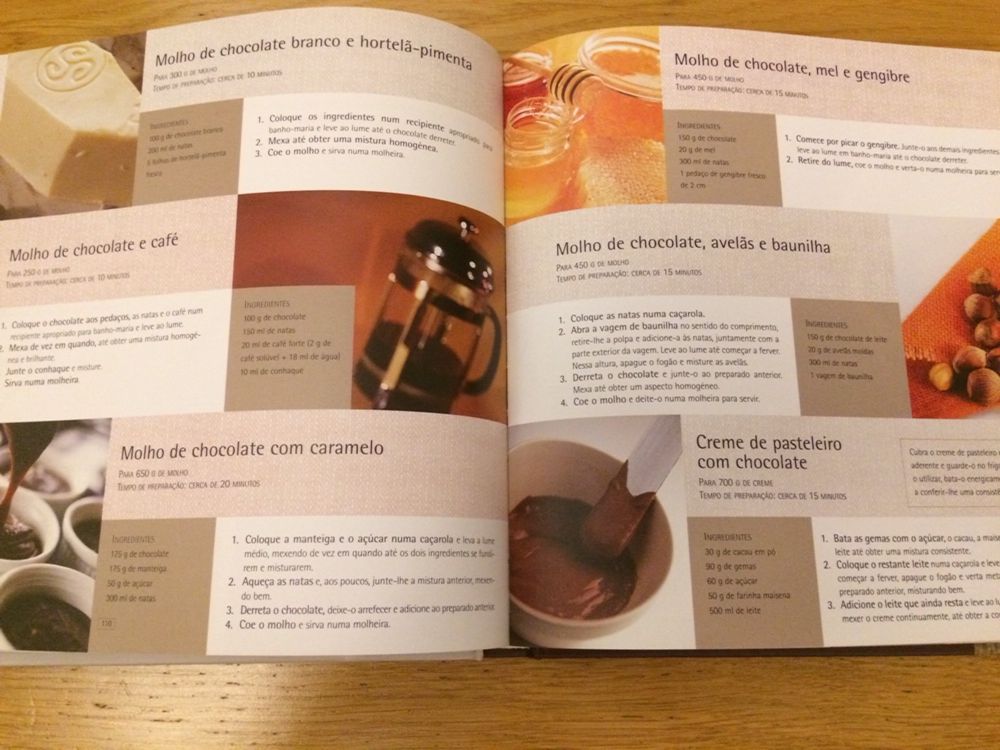 Chocolate - livro de culinária