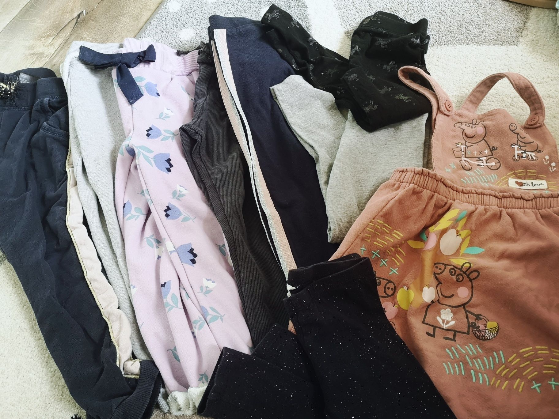 Paczka spodni dla dziewczynki 104cm Primark  Zara H&M spódnica Peppa