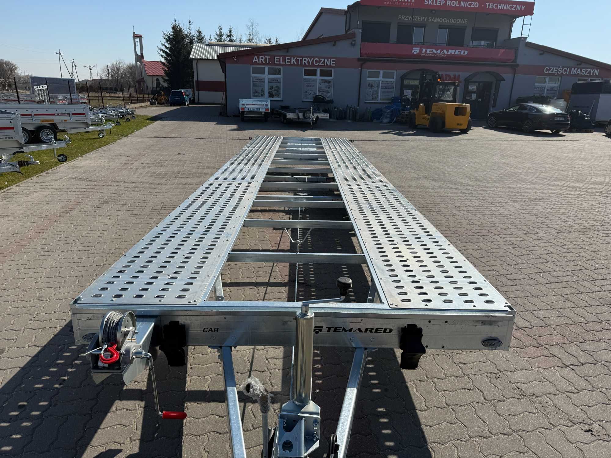 Laweta trzyosiowa na 2 Auta Temared Car 8.5x2.1 o DMC3.5T LOHRY ALU