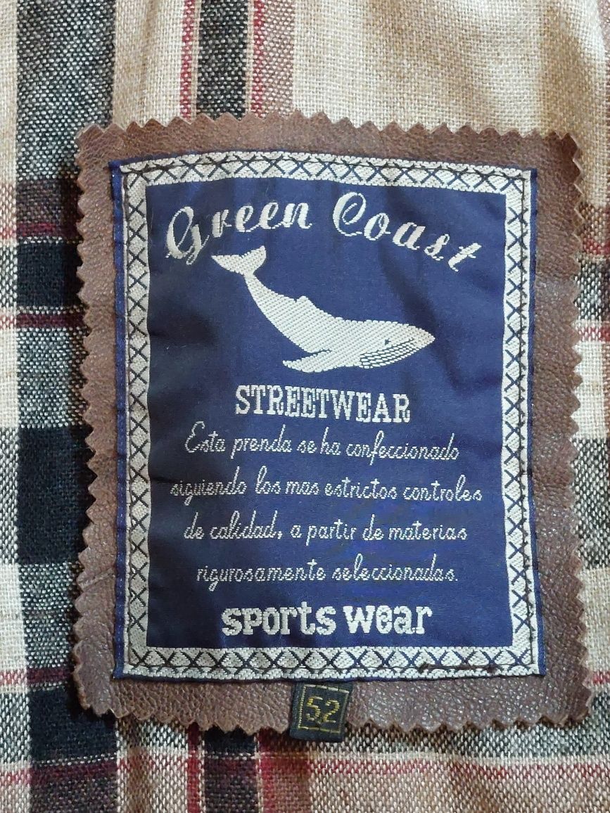 Casaco de couro Green coast