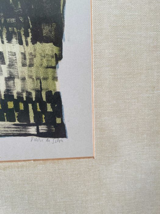 Serigrafia assinada Maria Helena Vieira da Silva "A Torre"