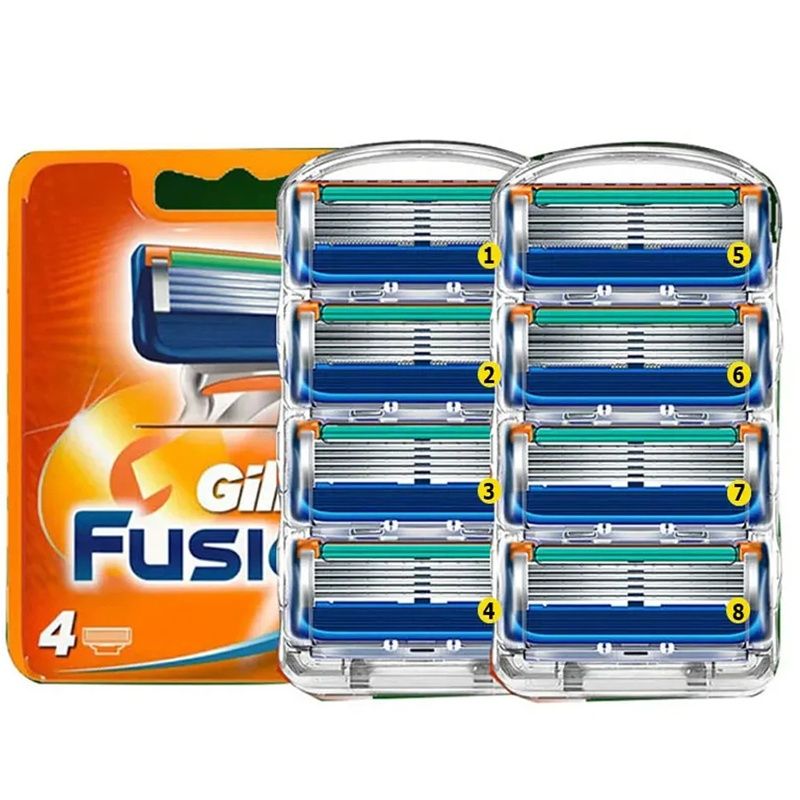 Лезвия 8 шт.Gillette Fusion5 картриджи, бритвенные кассеты