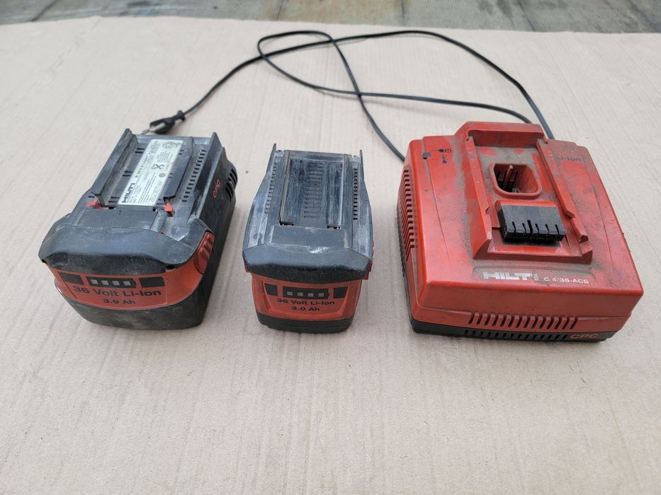Zestaw Hilti 2x Bateria 3.9Ah 3.0Ah 36V Ładowarka Hilti C 4/36-ACS