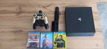 PlayStation 4 Pro + gry + 2 pady, model 7216b