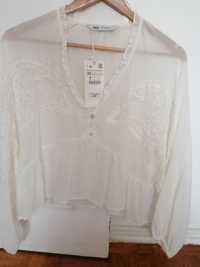 Camisa branca Zara XS