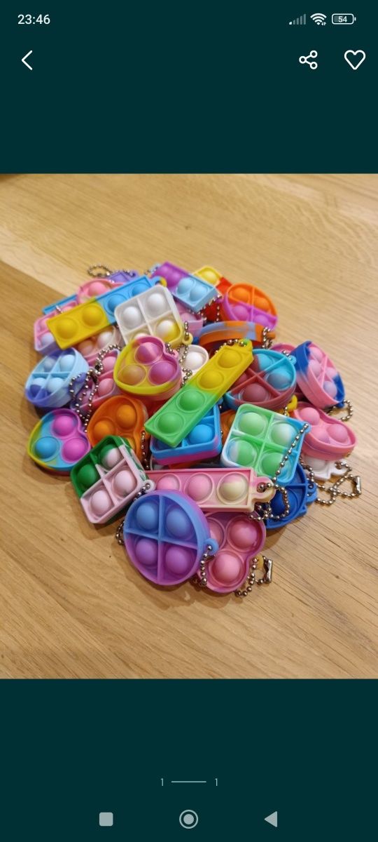Breloki popity 10 sztuk