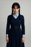 Vestido camiseiro com cinto para outono
