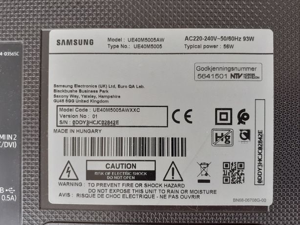 TV LED Samsung UE40M5005AW