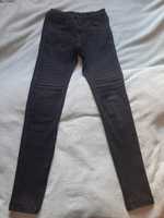 Czarne spodnie biker, skinny ONLY rozm. XS/32