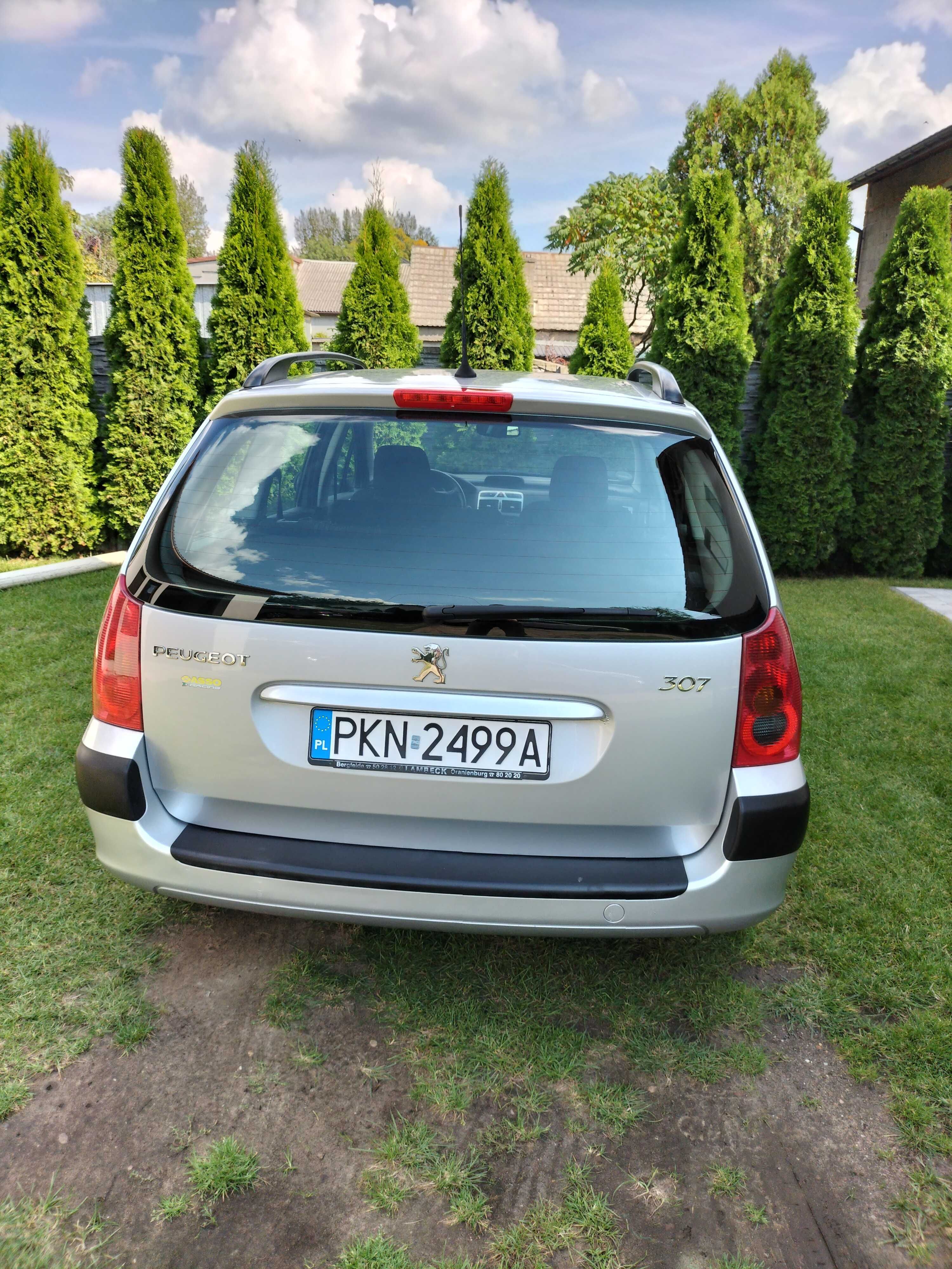 Peugeot 307 1.6 gaz 2003r przebieg 163472