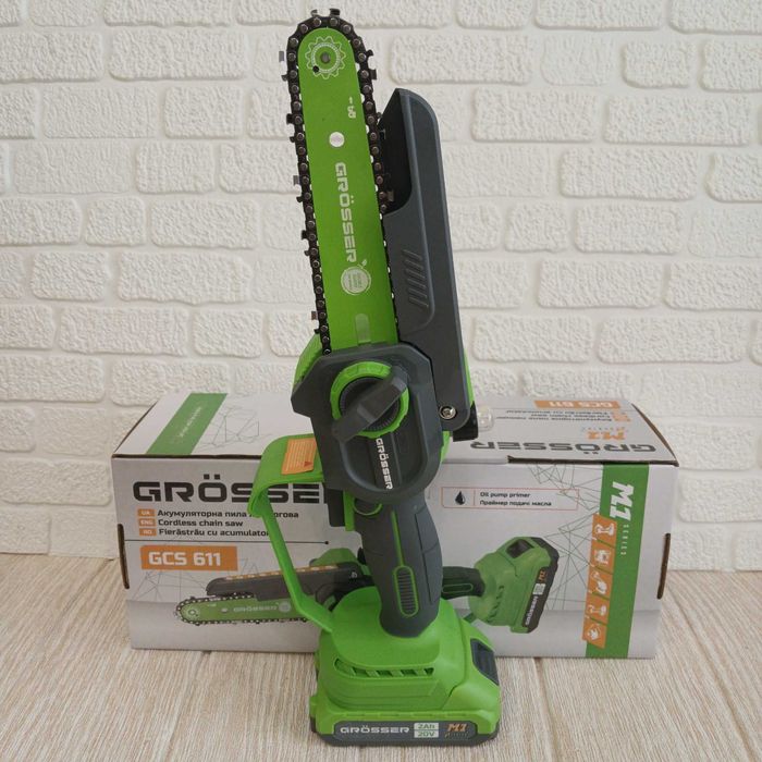 Акумуляторна ланцюгова пила grosser gcs611