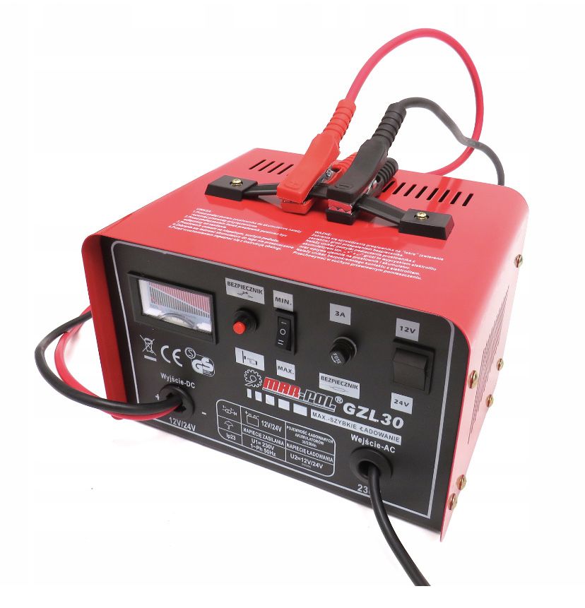 Зарядка для акумулятора 12V 24V 30A зарядное устройство MAR-POL GZL30