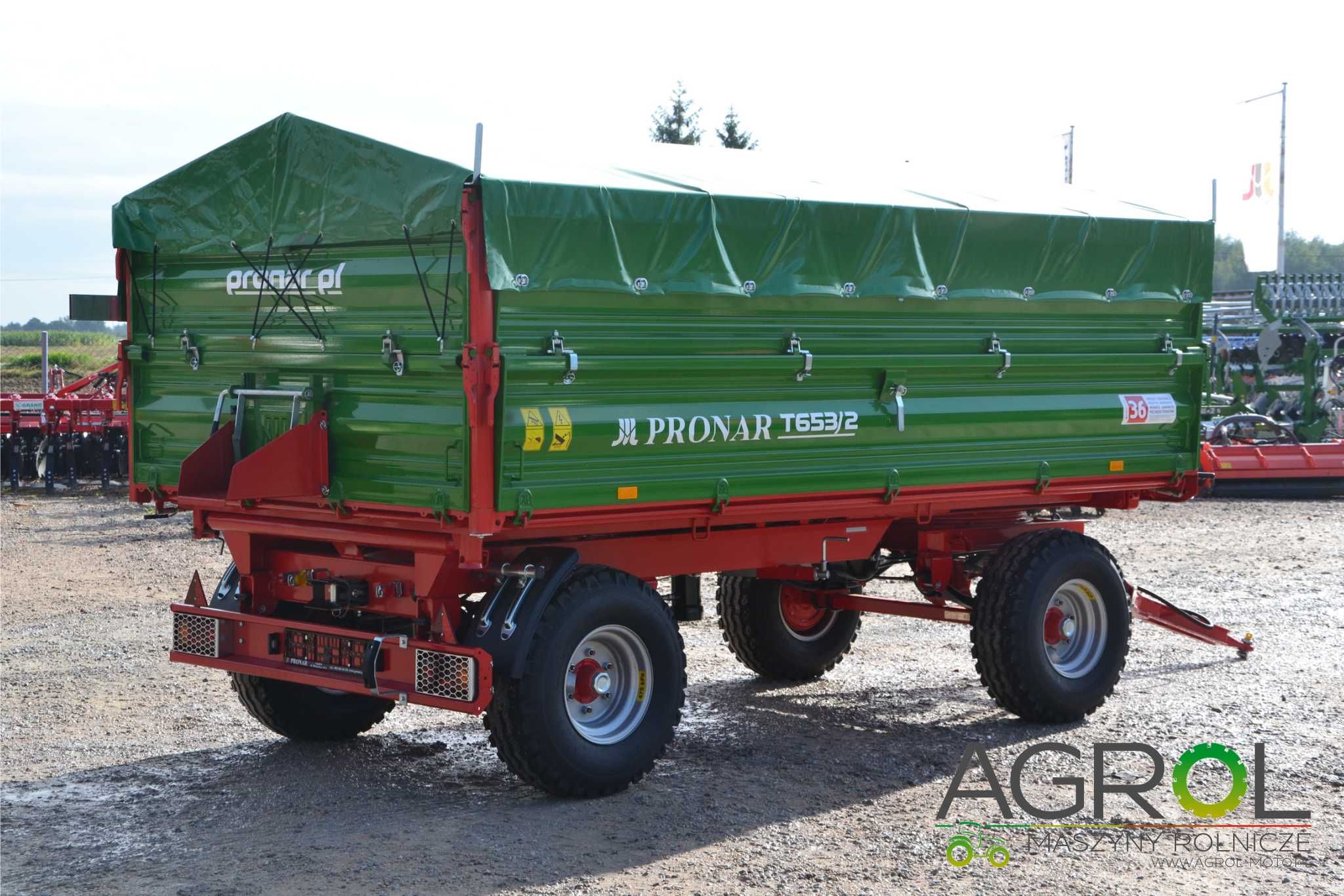 Przyczepa Pronar dwuosiowa T653/2 6t PT606 PT608 8t paletowa rolnicza