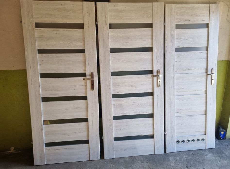 Drzwi wewnętrzne 70 i 80 - 3 sztuki