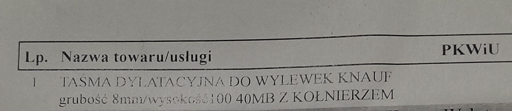 KNAUF taśma dylatacyjna 8/100 brzegowa 40m