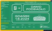 Dawid Podsiadło Gdańsk 1.06.2024 2 bilety koncert  rzad 14 bdb widok