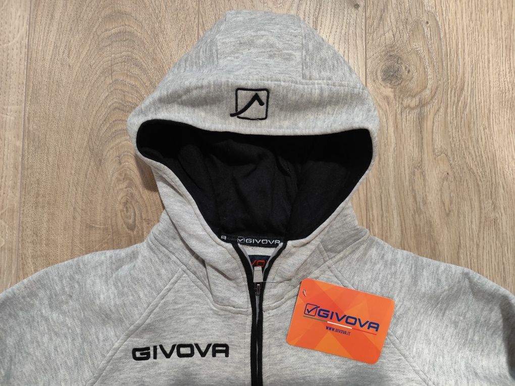 Dres sportowy Givova komplet sportowy bluza spodnie szara chłopca XS
