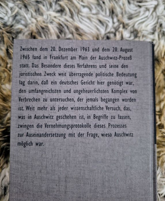 Hermann Langbein Der Auschwitz-Prozeß Literatura niemiecka Książka