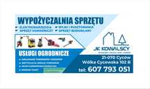 Wypożyczalnia sprzętu budowlanego i ogrodniczego