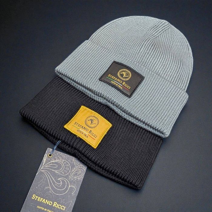 Шапка Stefano Ricci чоловіча бавовняна шапка стефано річчі чоловіча